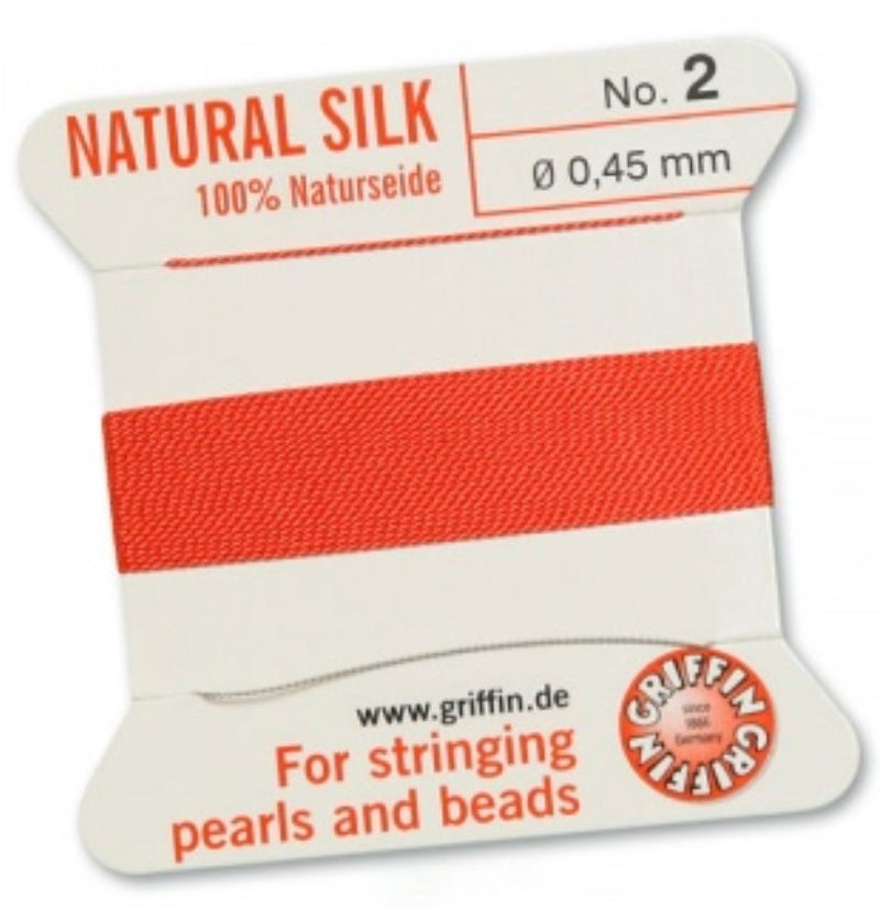 Silk Bead Cord Coral #2 - Default Title