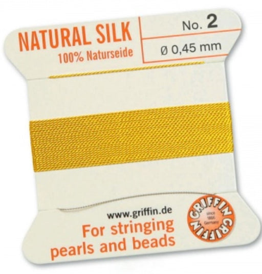 Silk Bead Cord Yellow #2 - Default Title