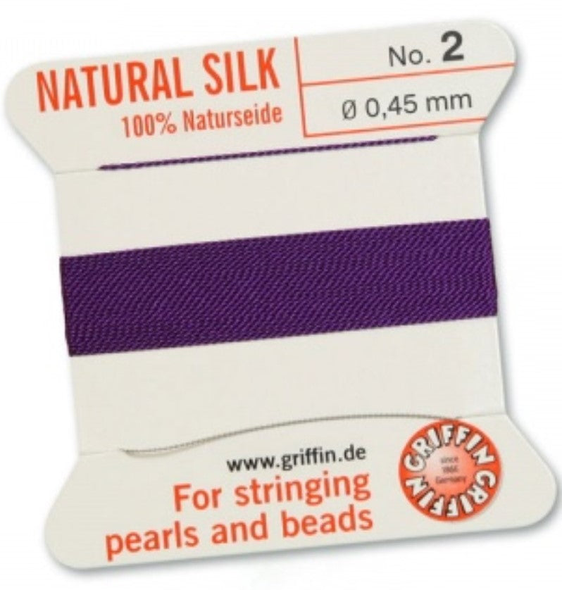 Silk Bead Cord Amethyst #2 - Default Title