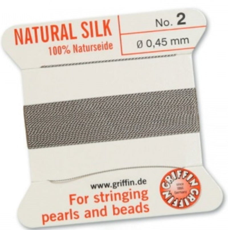 Silk Bead Cord Gray #2 - Default Title