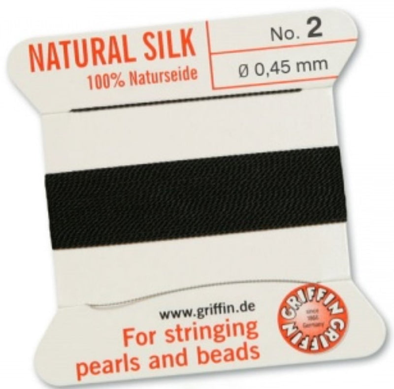 Silk Bead Cord Black #2 - Default Title
