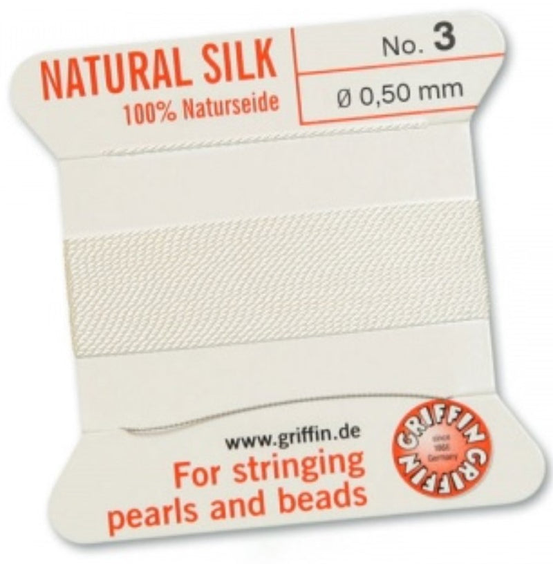 Silk Bead Cord White #3 - Default Title
