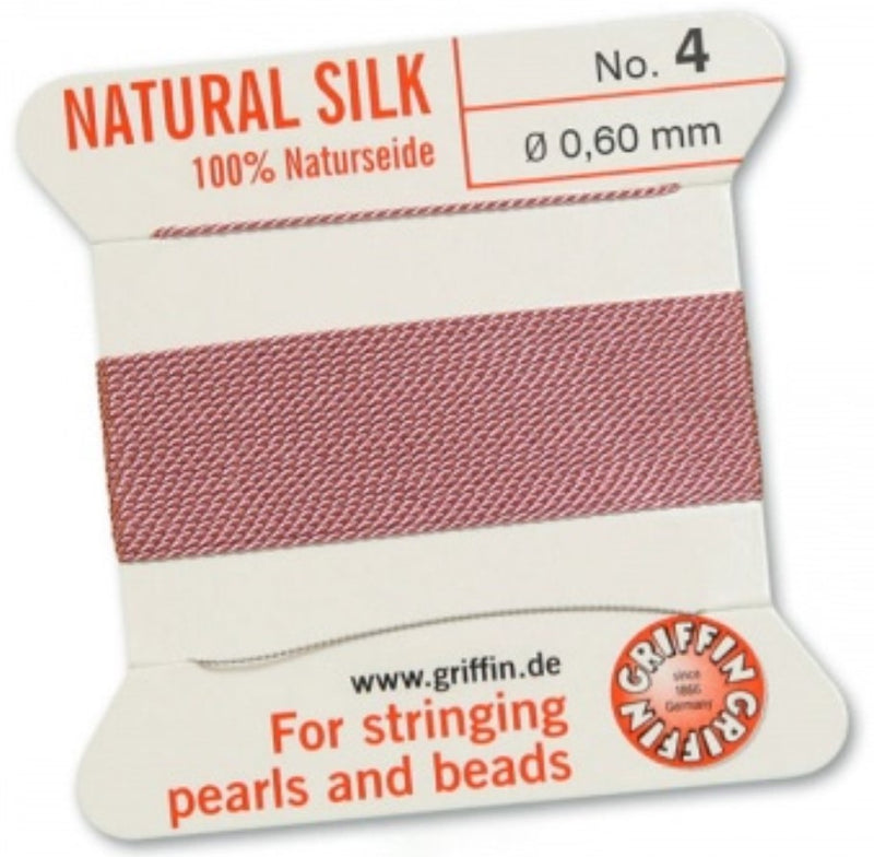 Silk Bead Cord Dark Pink #4 - Default Title