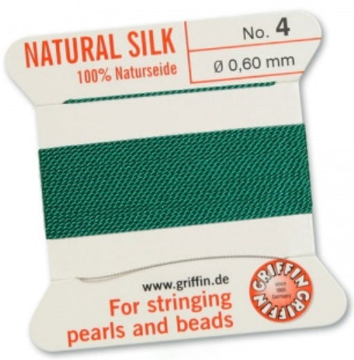 Silk Bead Cord Green #4 - Default Title