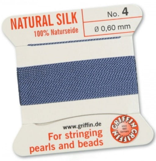 Silk Bead Cord Blue #4 - Default Title
