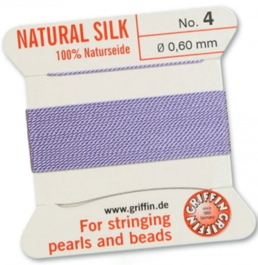 Silk Bead Cord Lilac #4 - Default Title