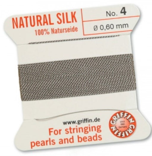Silk Bead Cord Gray #4 - Default Title
