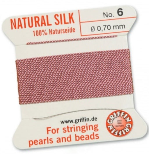 Silk Bead Cord Dark Pink #6 - Default Title