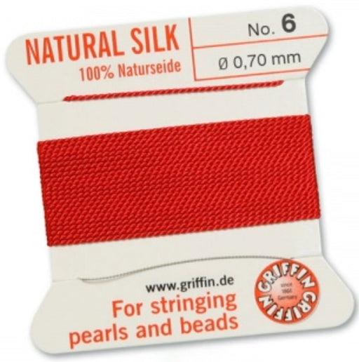 Silk Bead Cord Red #6 - Default Title