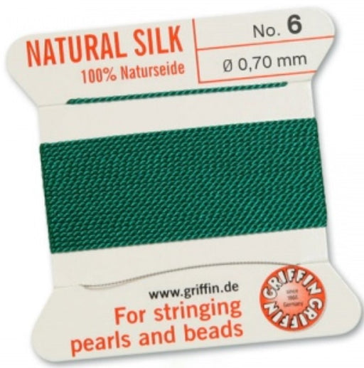 Silk Bead Cord Green #6 - Default Title