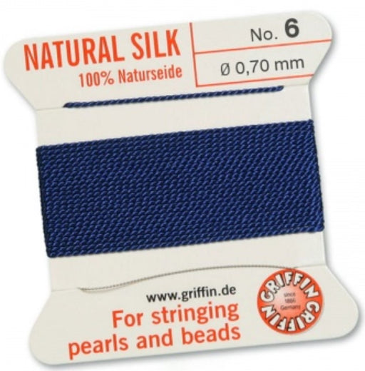Silk Bead Cord Dark Blue #6 - Default Title