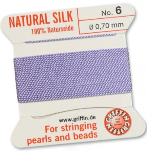 Silk Bead Cord Lilac #6 - Default Title