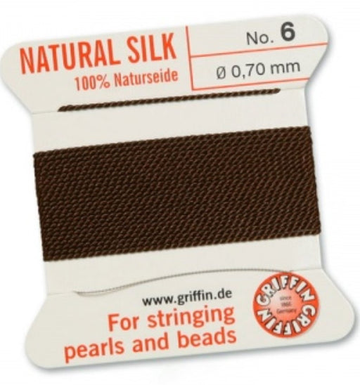 Silk Bead Cord Brown #6 - Default Title