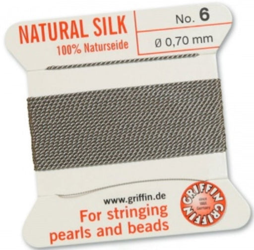 Silk Bead Cord Gray #6 - Default Title