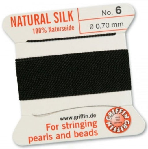 Silk Bead Cord Black #6 - Default Title