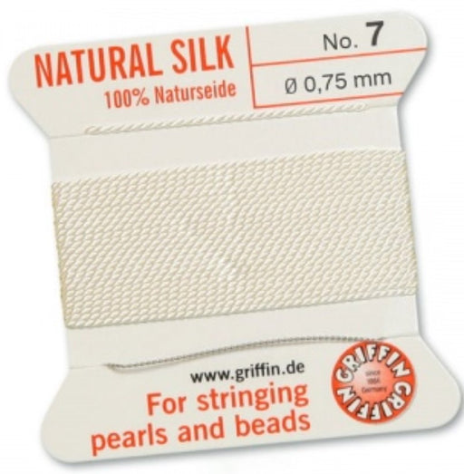 Silk Bead Cord White #7 - Default Title