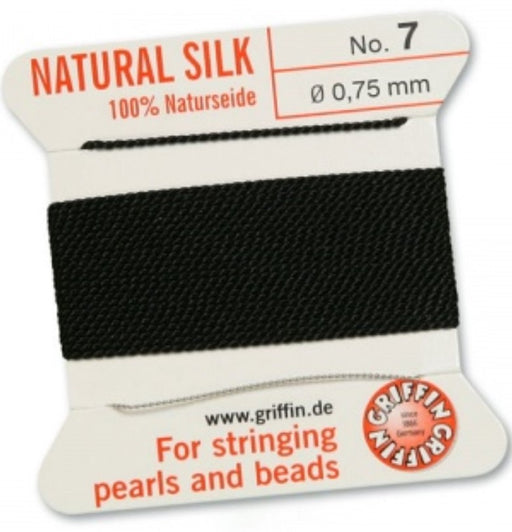 Silk Bead Cord Black #7 - Default Title
