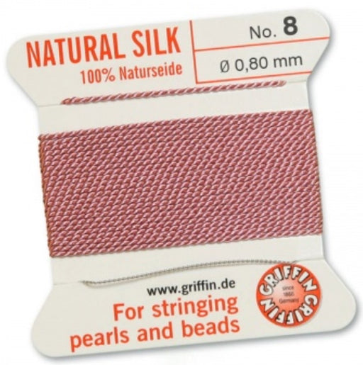 Silk Bead Cord Dark Pink #8 - Default Title
