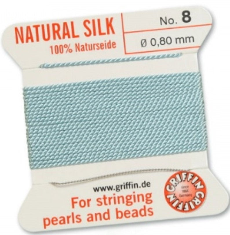 Silk Bead Cord Turquoise #8 - Default Title