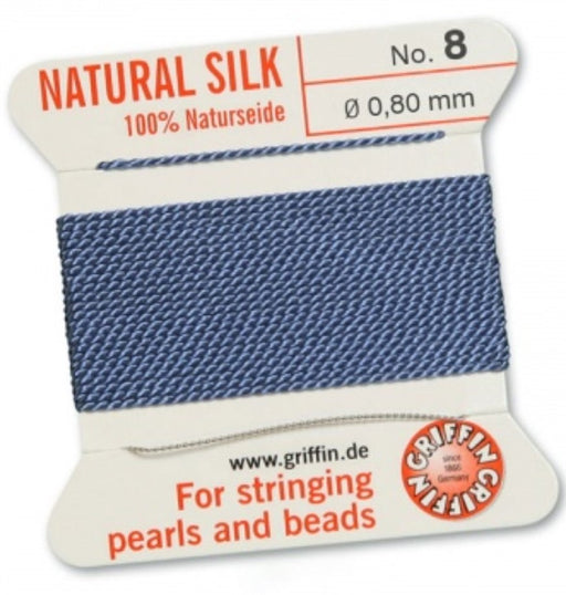 Silk Bead Cord Blue #8 - Default Title