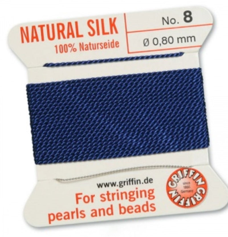 Silk Bead Cord Dark Blue #8 - Default Title