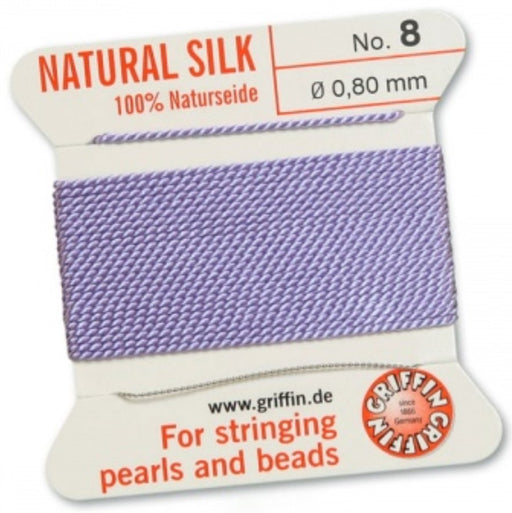 Silk Bead Cord Lilac #8 - Default Title