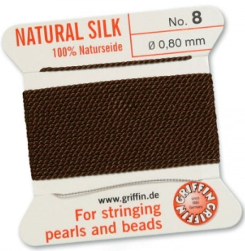 Silk Bead Cord Brown #8 - Default Title