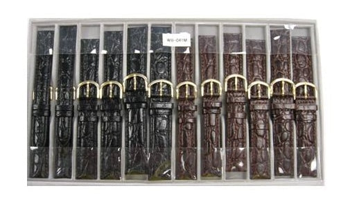 WB 12-pc Leather Strap Tray - Croco Calf - Ladies