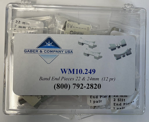 Watchband End Piece Assortment (12 pr) - Default Title