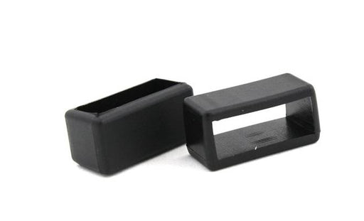 Black PVC Strap Keepers 20mm (pk/5) - Default Title
