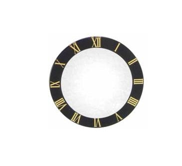 Domed Black Edge Mineral Glass w/ Gold #s Crystal Assortment (14 pc) - Default Title