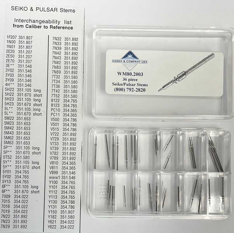 Seiko/Pulsar Stem Assortment (36 pc) - Default Title