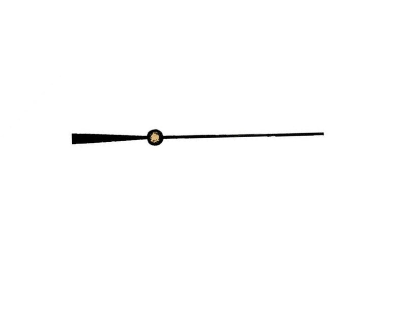 Sweep Second Hand Black Square End - Default Title
