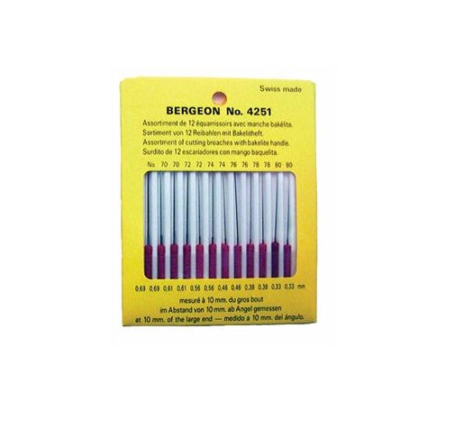 Bergeon Cutting Broach Set (12 pc) WT950.531 - Default Title